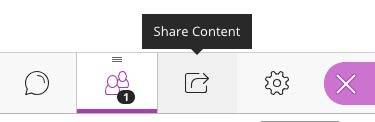 Share Content button